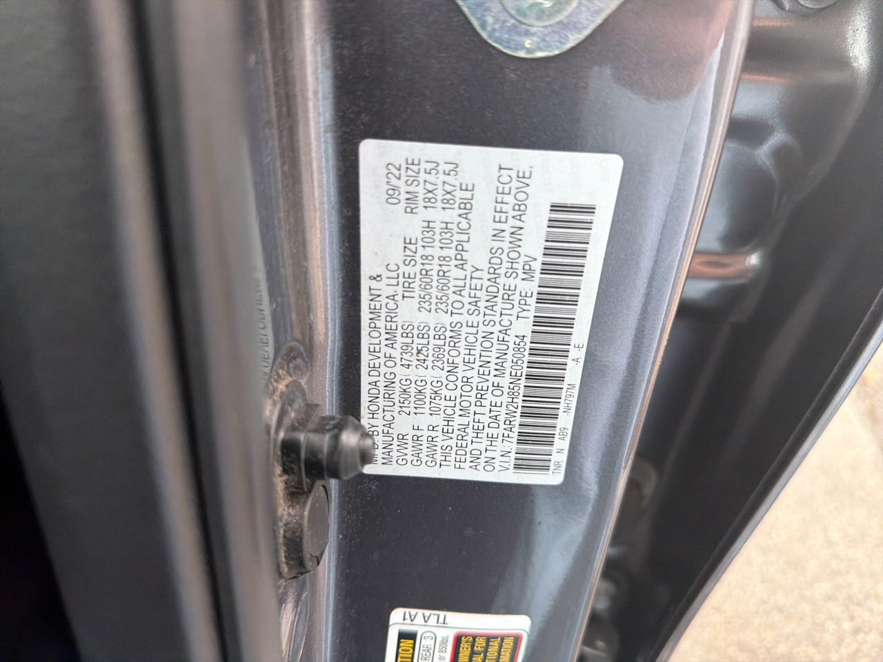 Honda CR-V EX-L AWD 2022 Honda CR-V EX-L AWD 2022