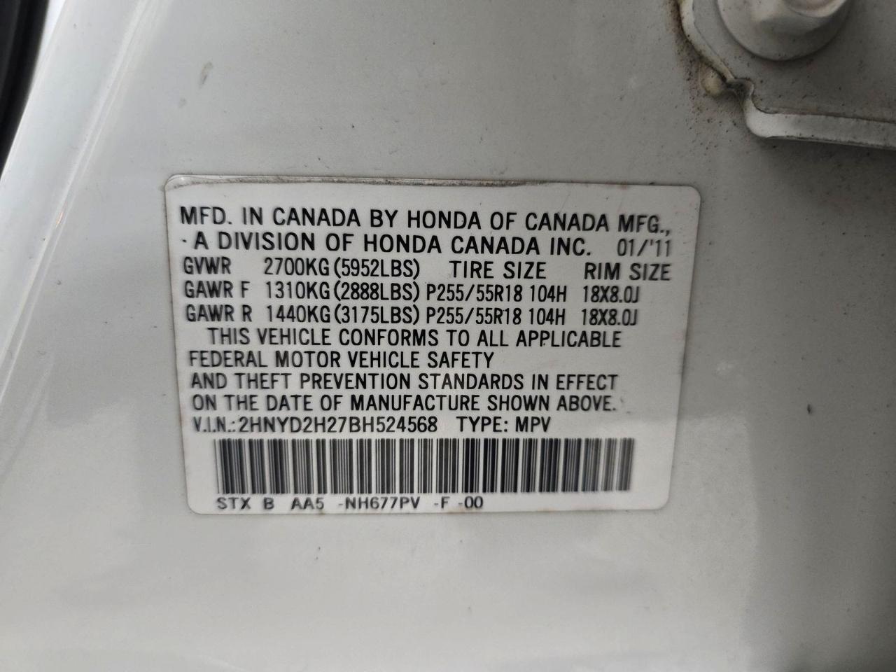 Acura MDX AWD 4dr 2011