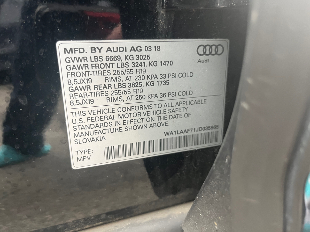 Audi Q7 3.0 TFSI Premium Plus 2018