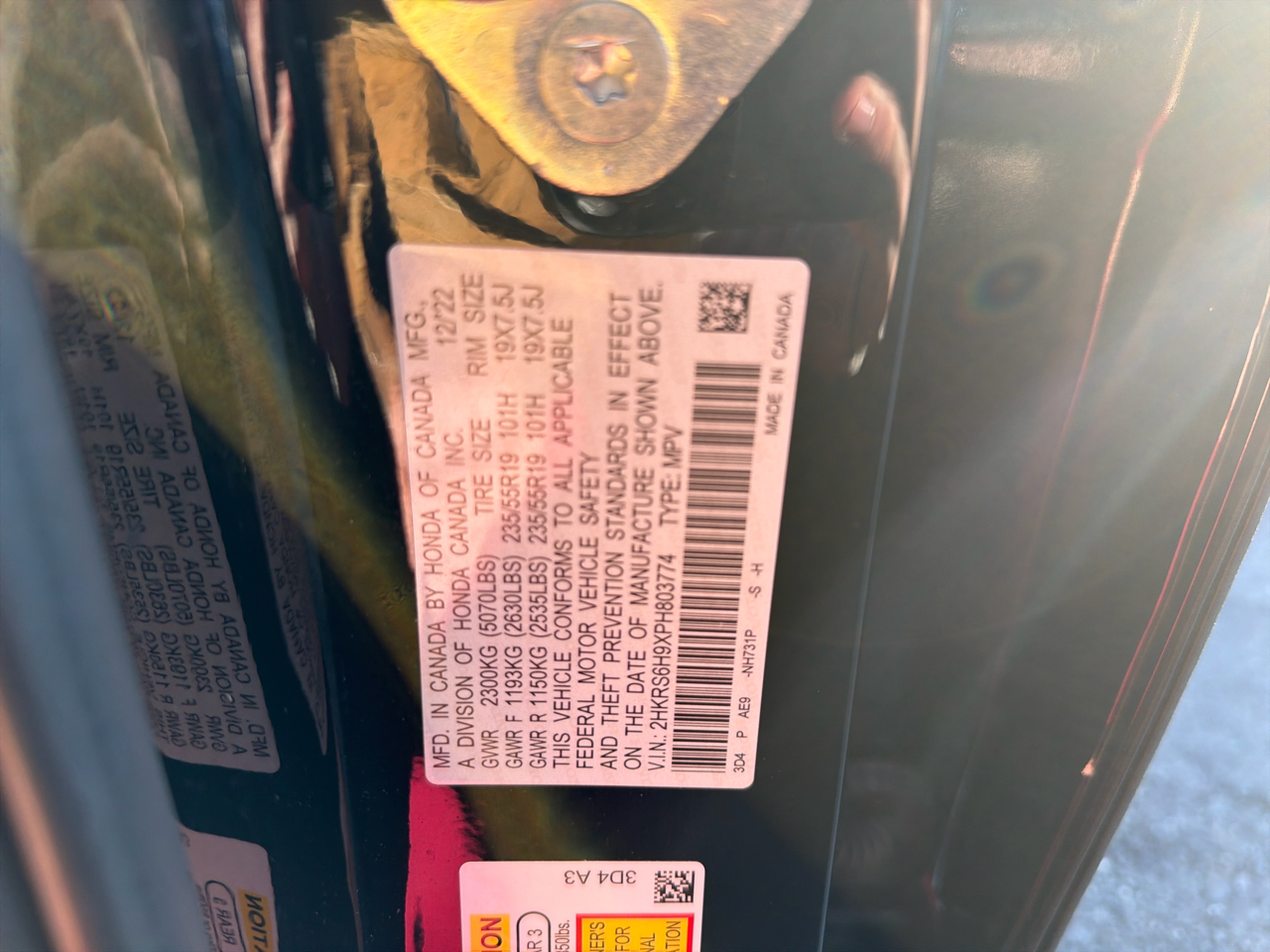 Honda CR-V Hybrid Sport Touring AWD 2023