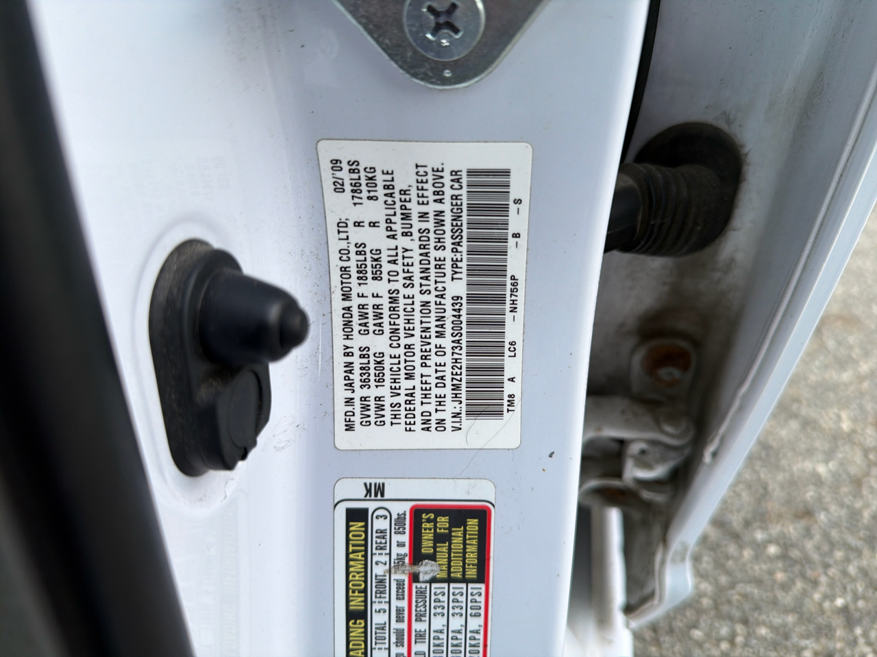 Honda Insight 5dr CVT EX 2010