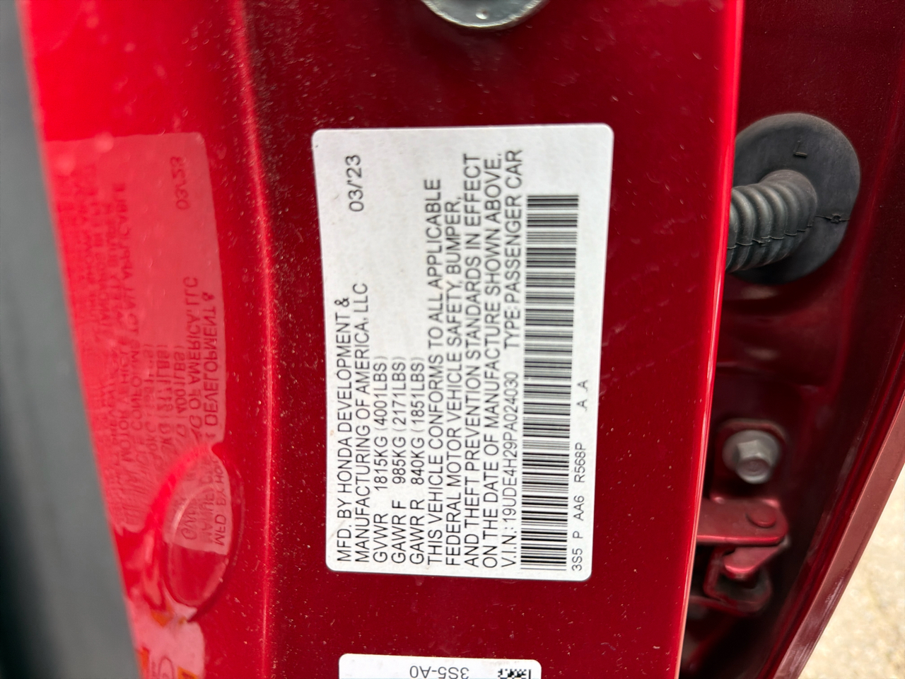 Acura Integra CVT 2023