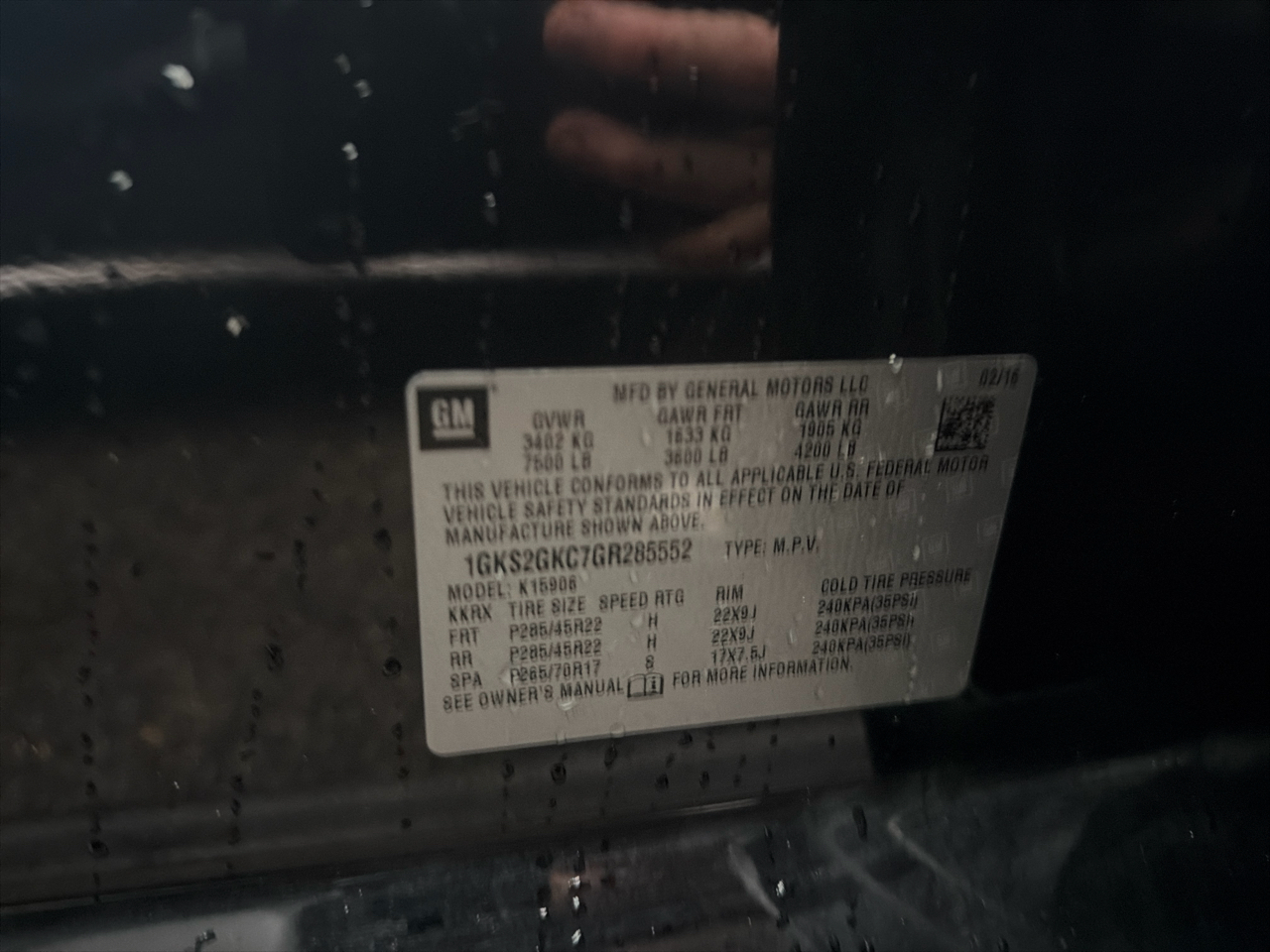 GMC Yukon XL 4WD 4dr SLT 2016