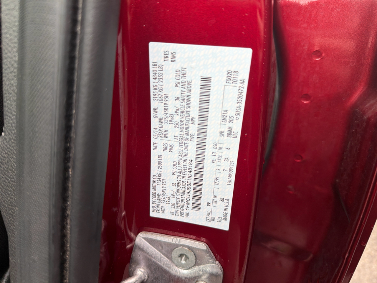 Ford Escape 4WD 4dr Titanium 2014