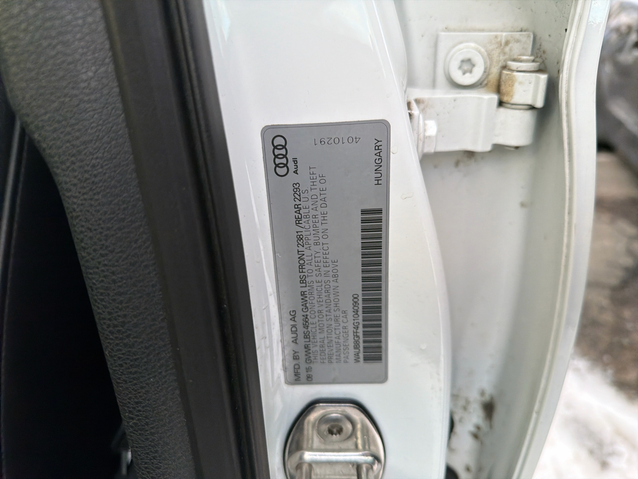 Audi A3 4dr Sdn quattro 2.0T Premium 2016