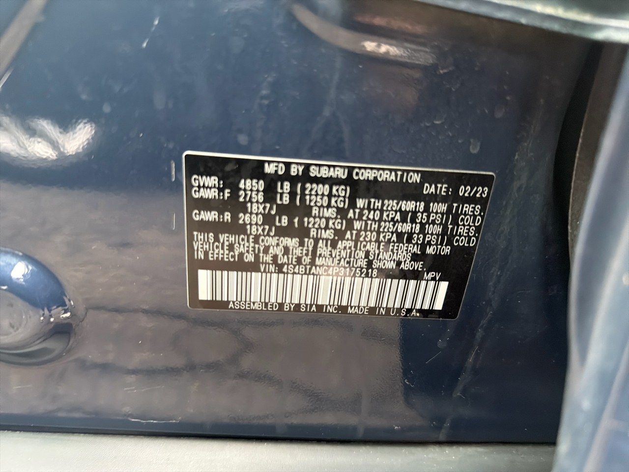 Subaru Outback Limited CVT 2023