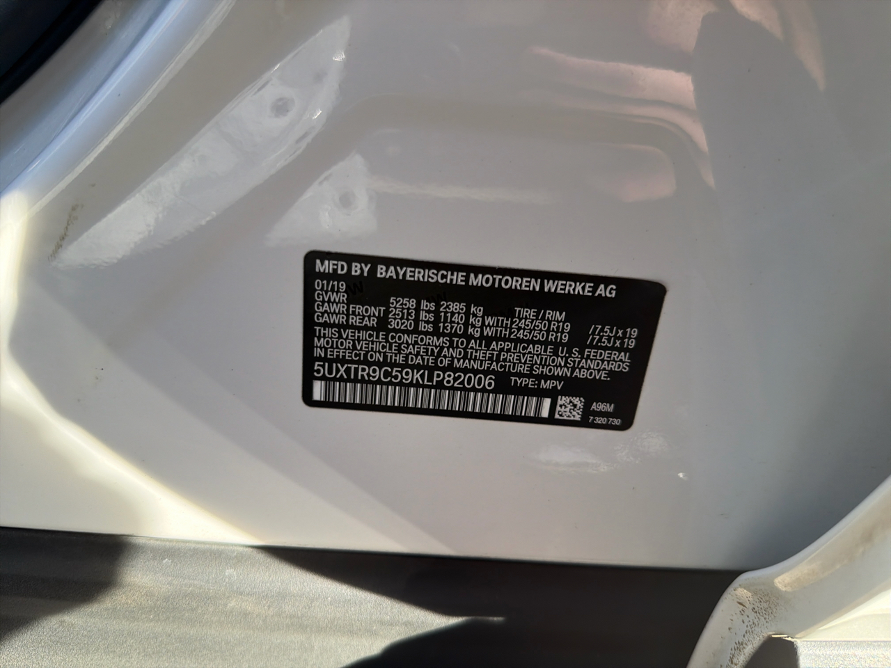 BMW X3 xDrive30i Sports Activity Vehicle 2019