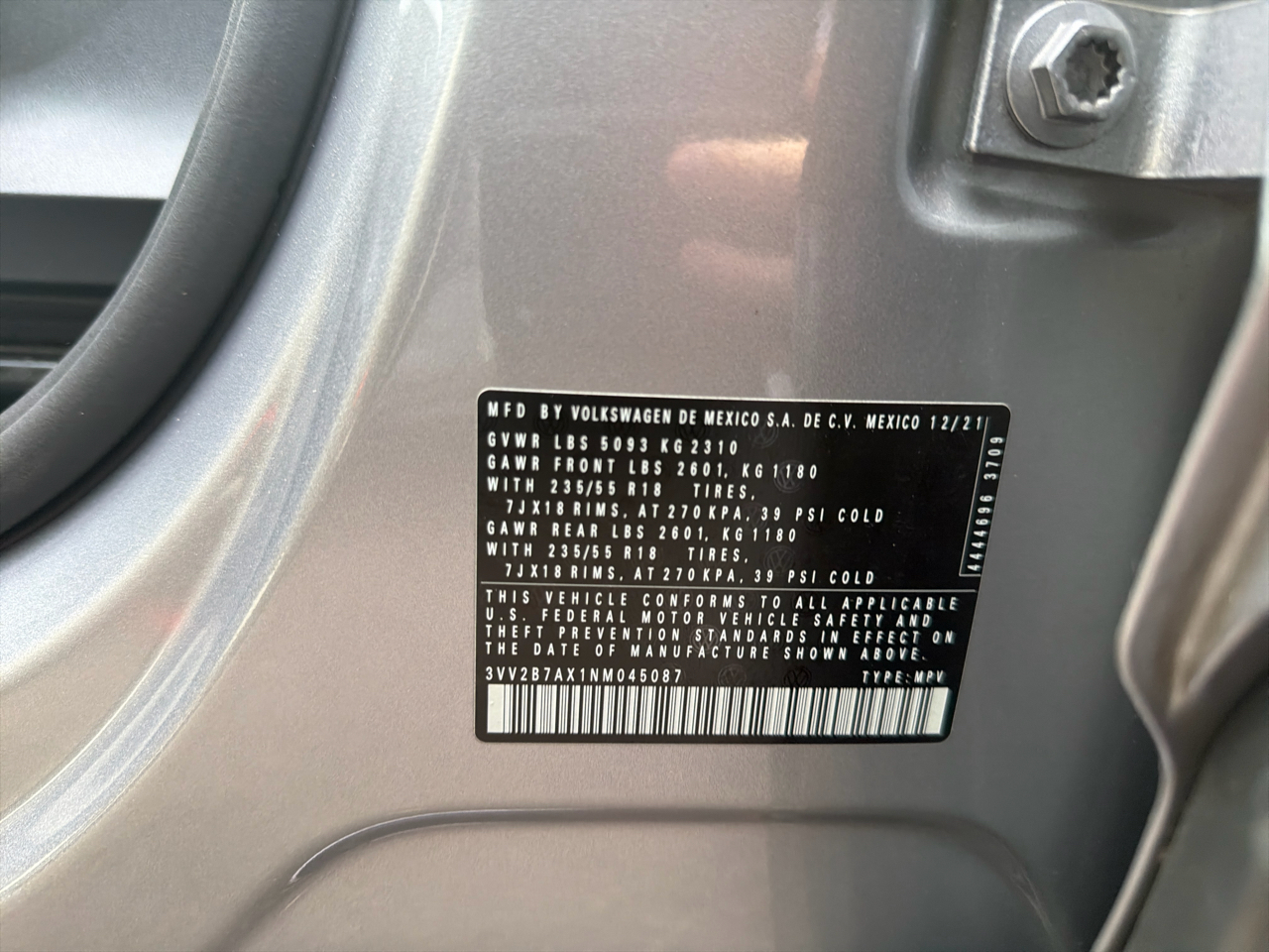 Volkswagen Tiguan 2.0T SE 4MOTION 2022