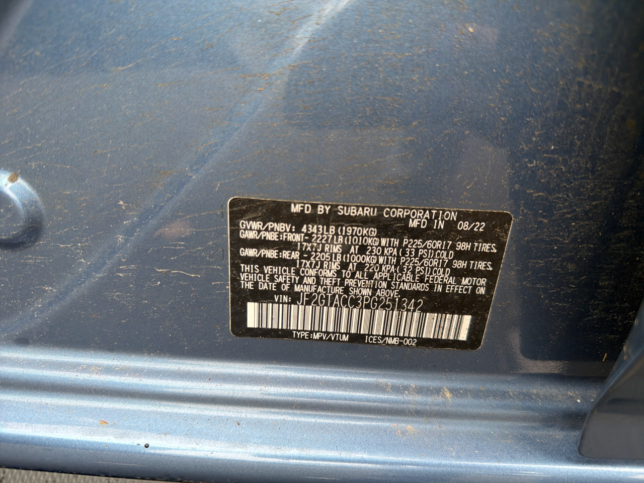 Subaru Crosstrek Premium Manual 2023