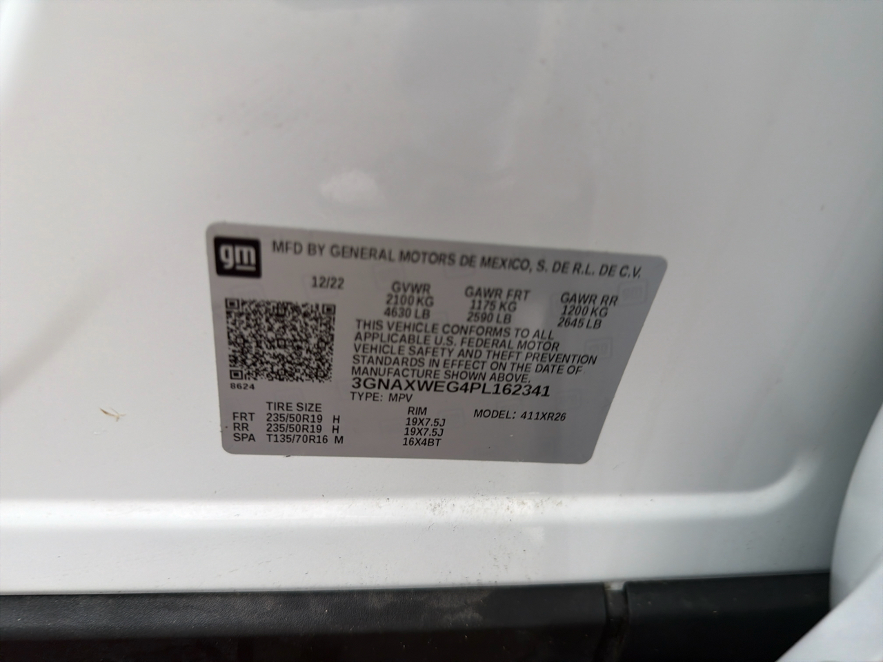 Chevrolet Equinox AWD 4dr RS 2023