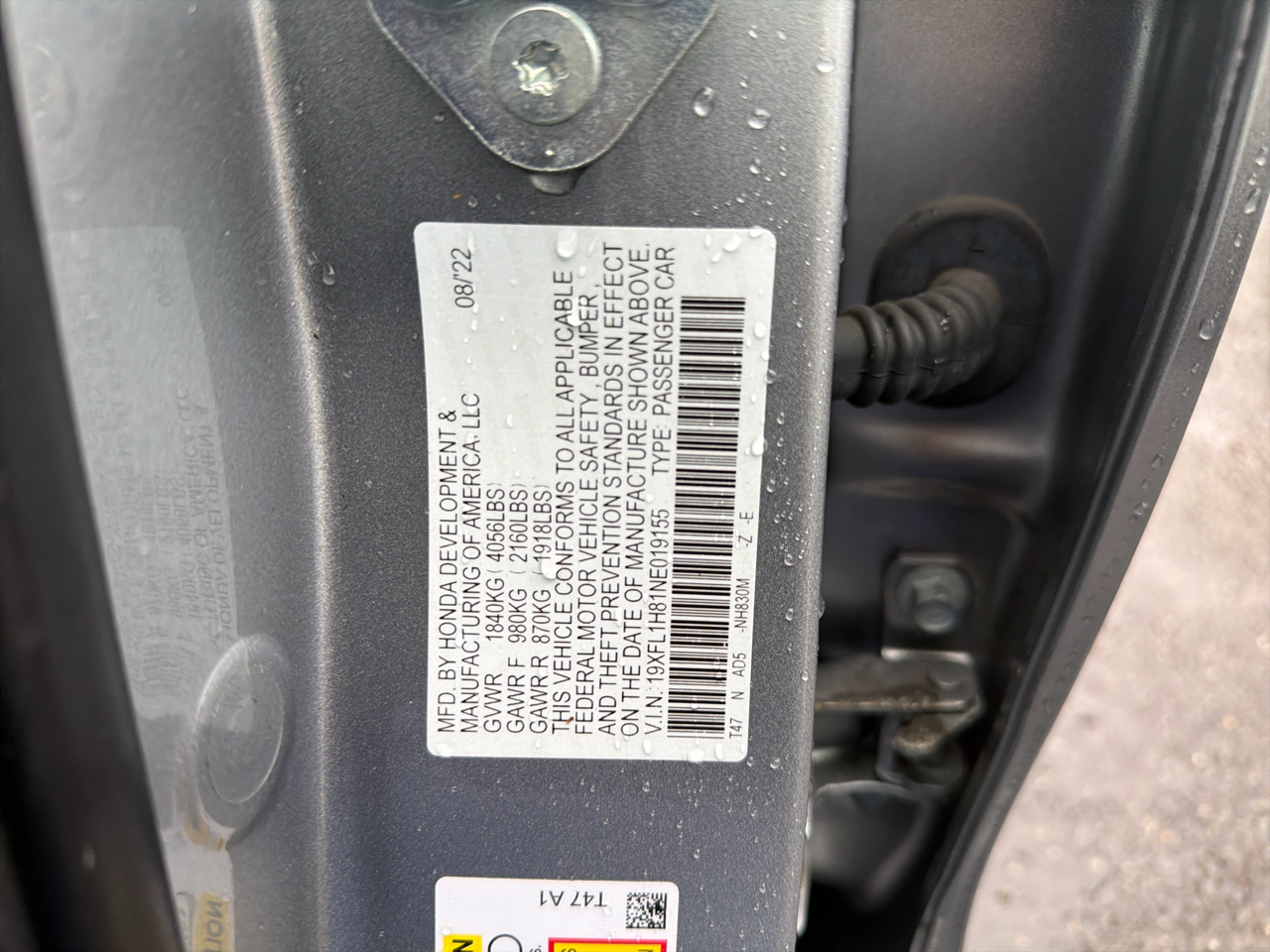 Honda Civic Hatchback Sport Touring CVT 2022