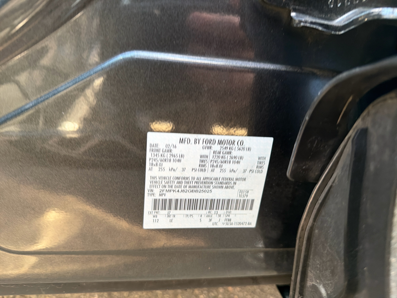 Ford Edge 4dr SEL AWD 2016