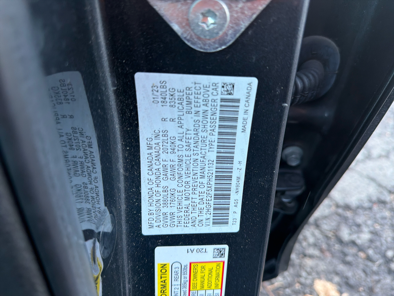 Honda Civic Sedan Sport CVT 2023