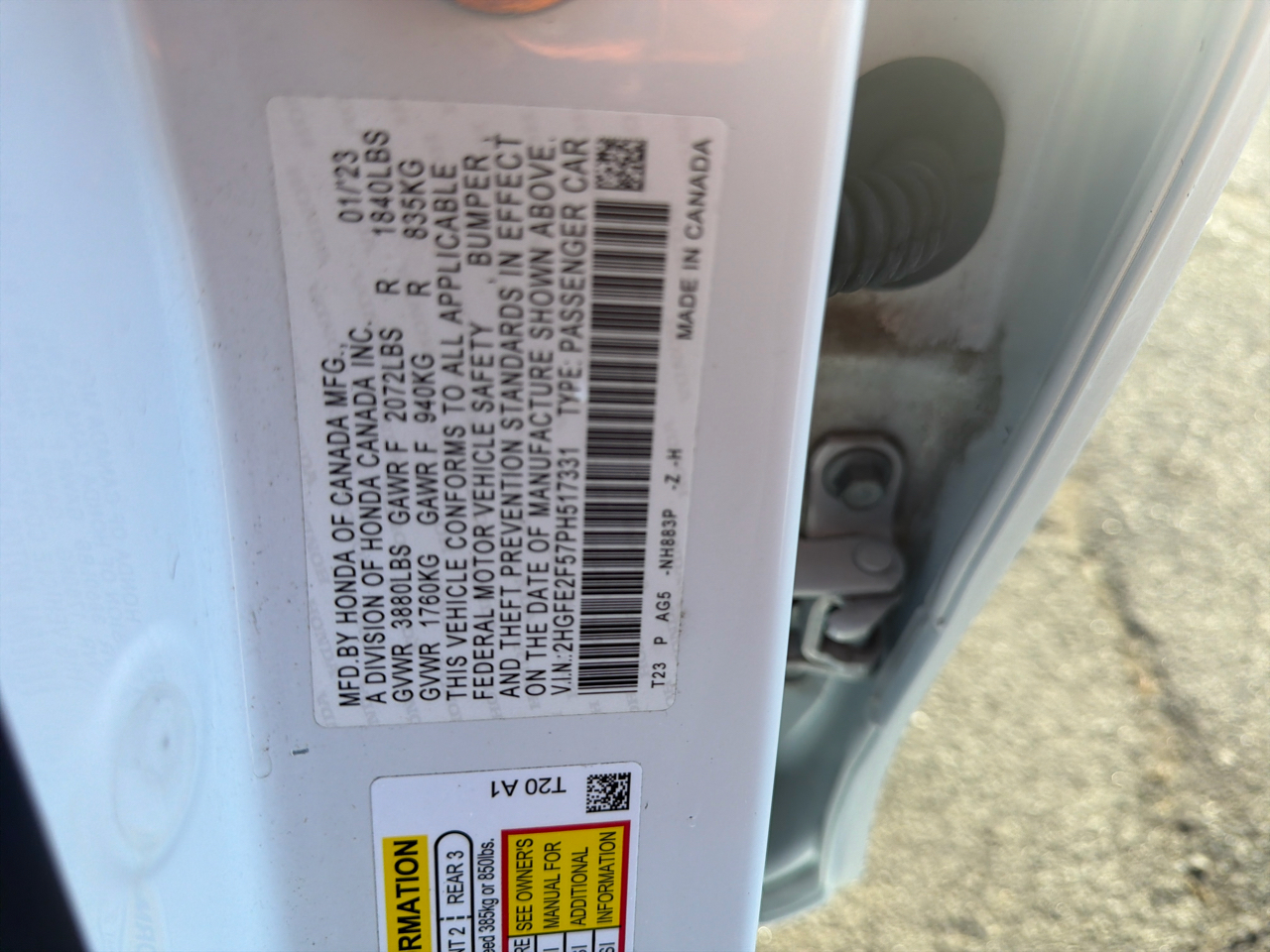 Honda Civic Sedan Sport CVT 2023