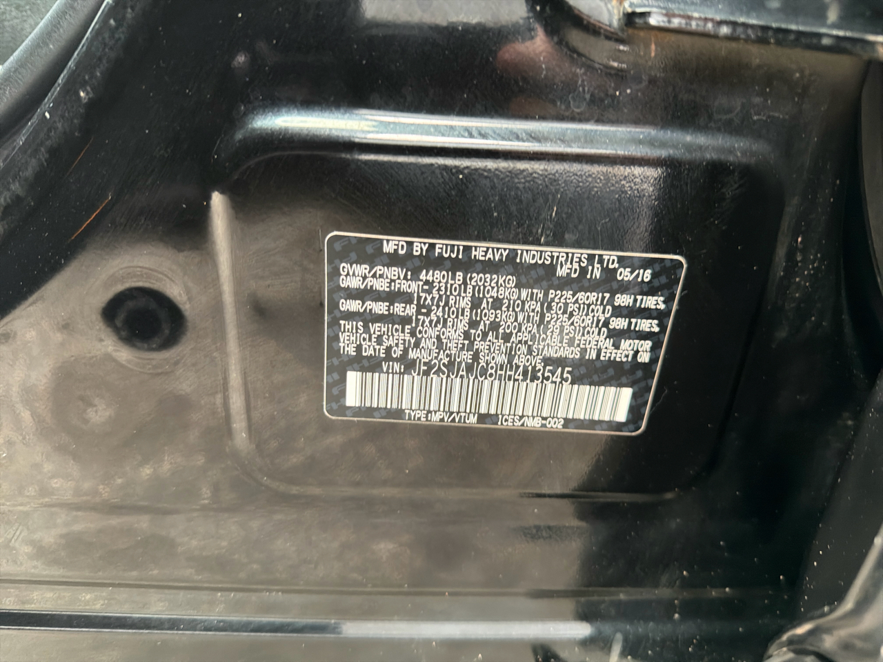 Subaru Forester 2.5i Limited CVT 2017