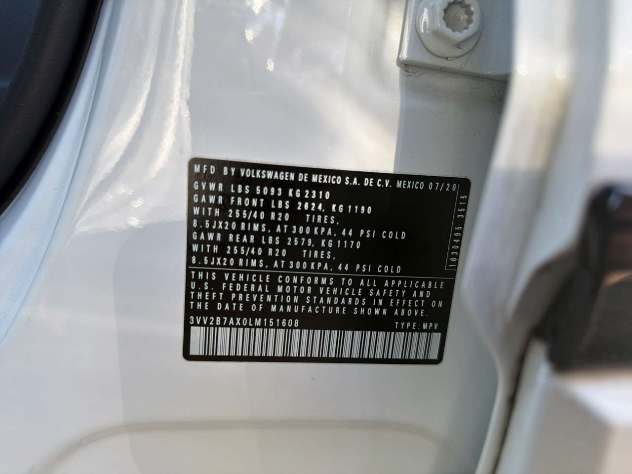 Volkswagen Tiguan 2.0T SE R-Line Black 4MOTION 2020