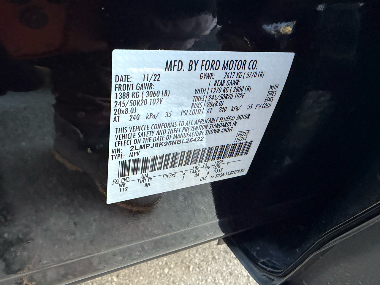 Lincoln Nautilus Reserve AWD 2022