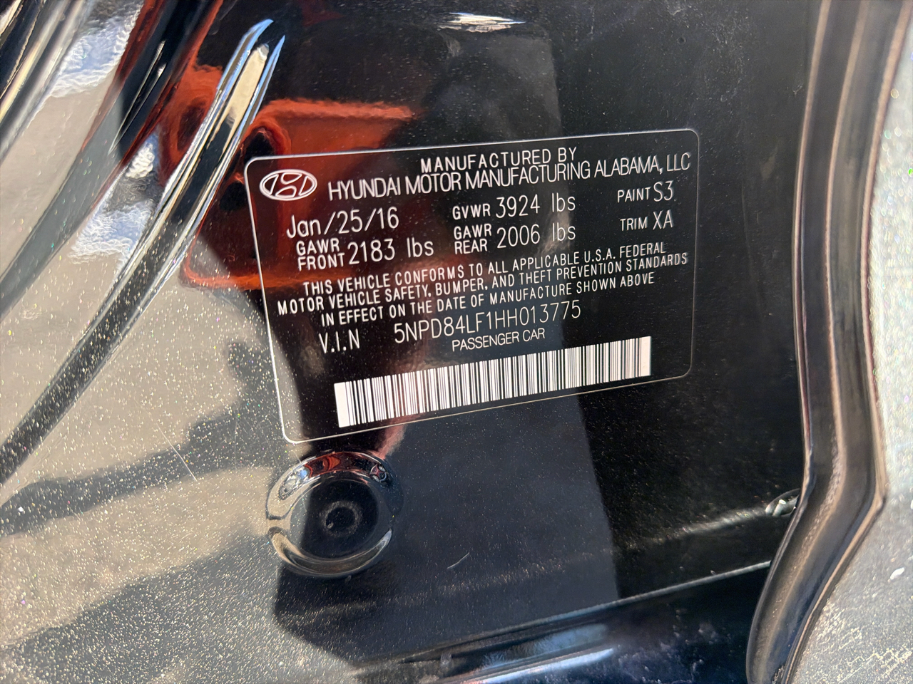 Hyundai Elantra SE 2.0L Auto PZEV (Alabama) *Ltd Avail* 2017