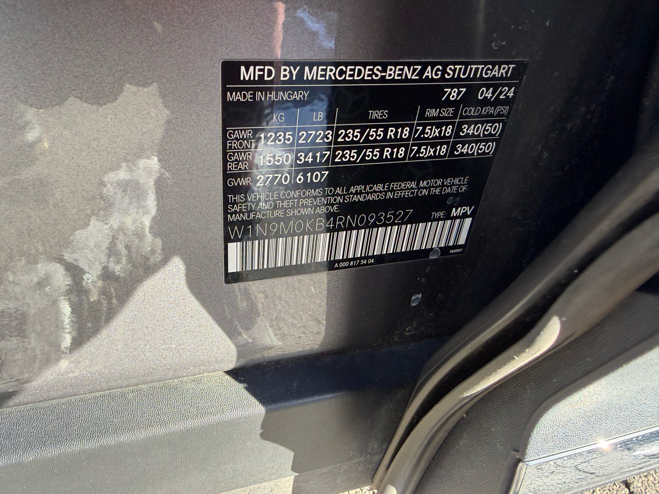 Mercedes-Benz EQB EQB 300 4MATIC SUV 2024