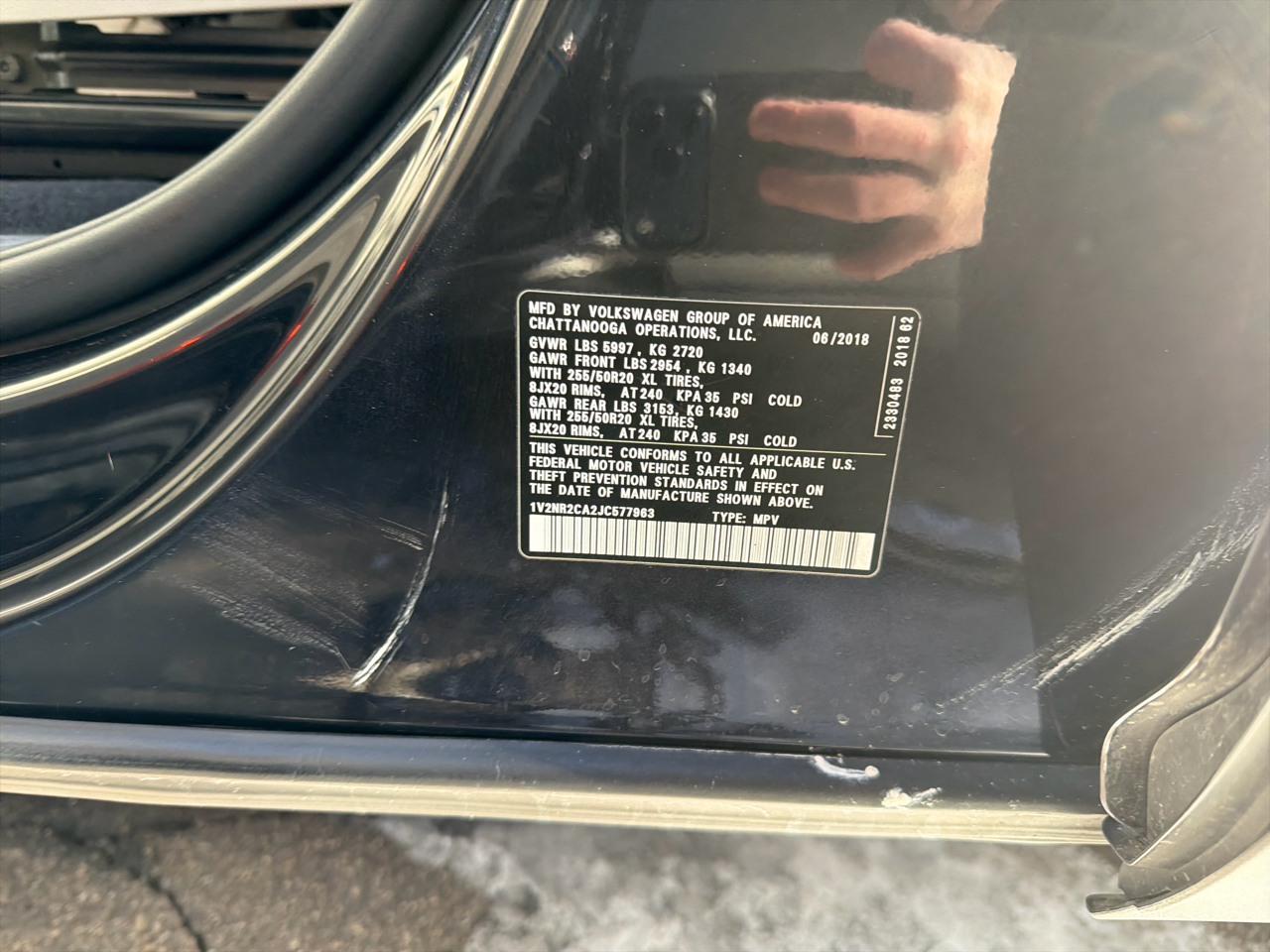 Volkswagen Atlas 3.6L V6 SEL Premium 4MOTION 2018