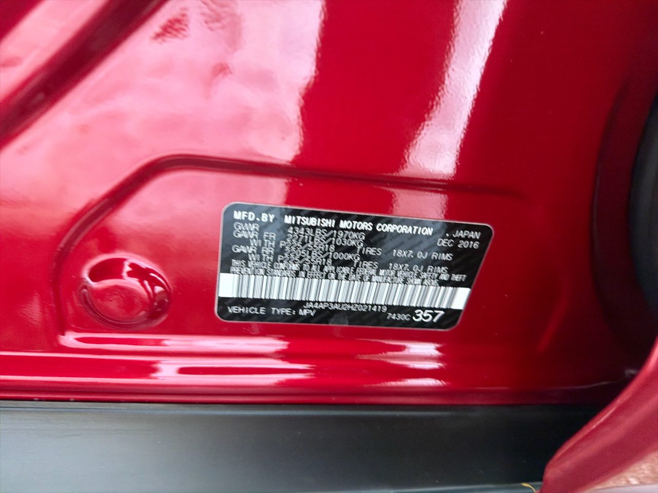 Mitsubishi Outlander Sport ES 2.0 CVT 2017