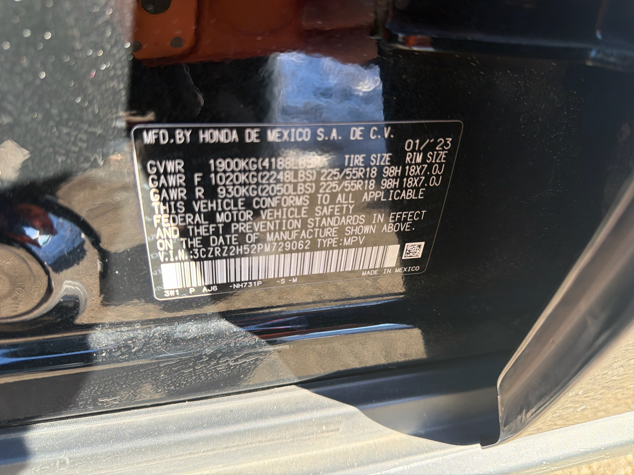 Honda HR-V Sport AWD CVT 2023