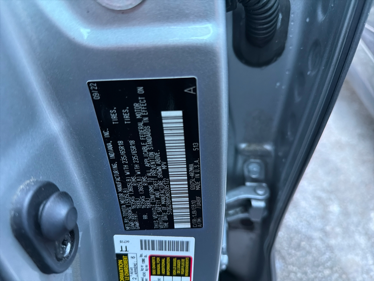 Toyota Highlander XLE AWD (Natl) 2022