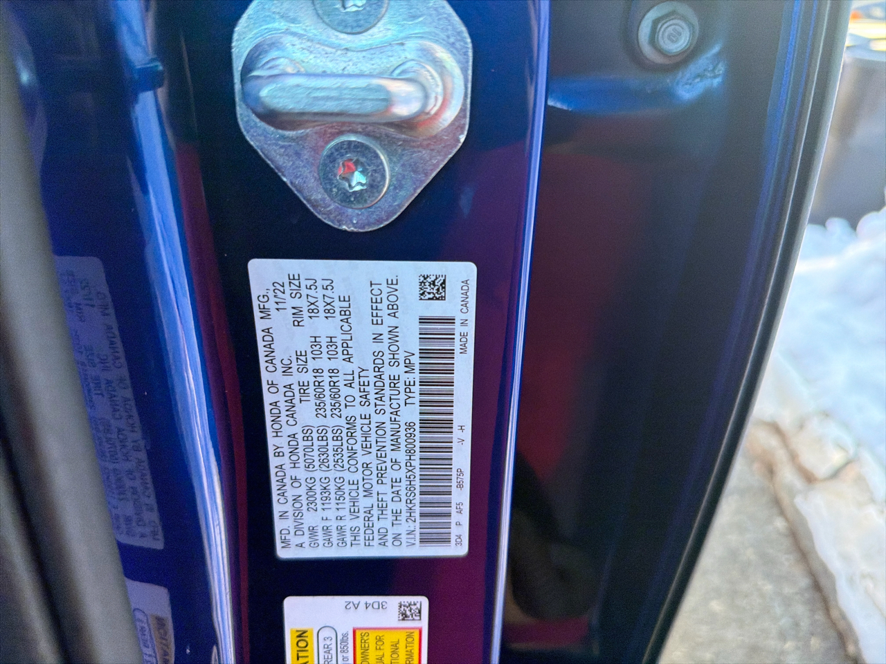 Honda CR-V Hybrid Sport AWD 2023