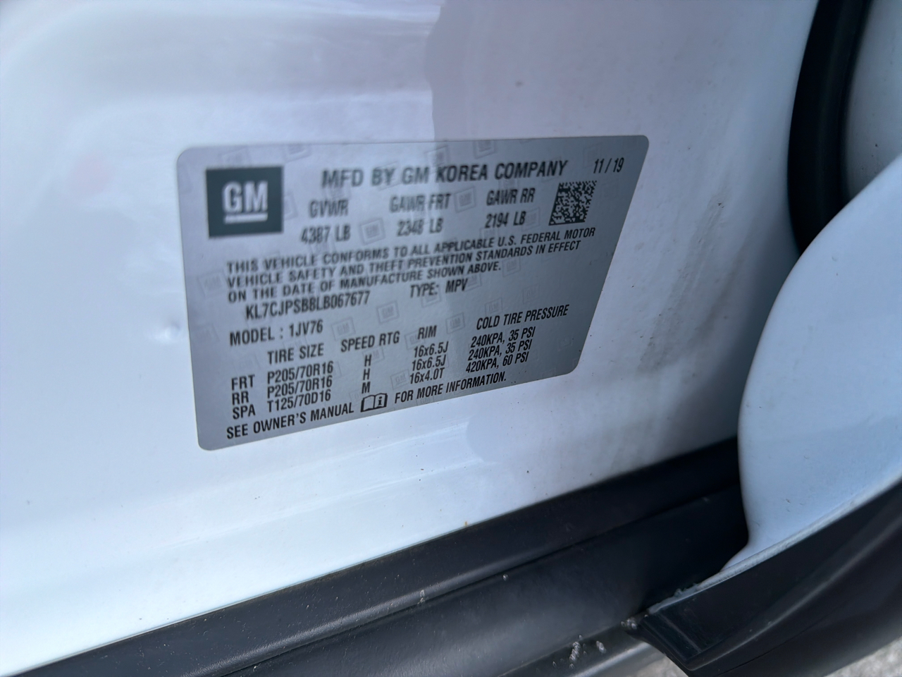 Chevrolet Trax AWD 4dr LT 2020