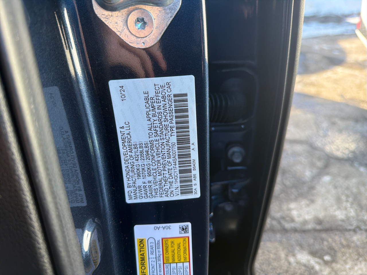 Honda Accord Sedan SE CVT 2025