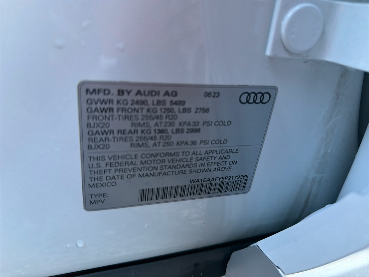 Audi Q5 S line Premium Plus 45 TFSI quattro 2023