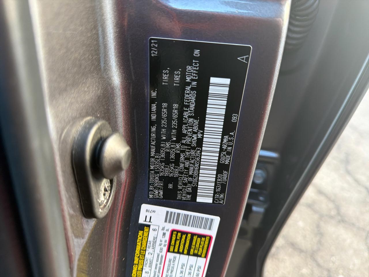 Toyota Highlander XLE AWD (Natl) 2022