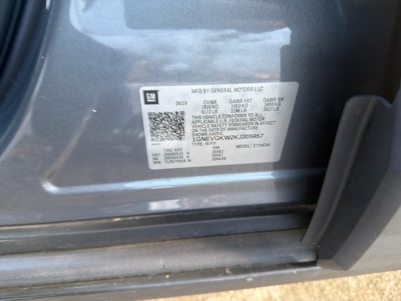 Chevrolet Traverse AWD 4dr LT Cloth w/1LT 2019