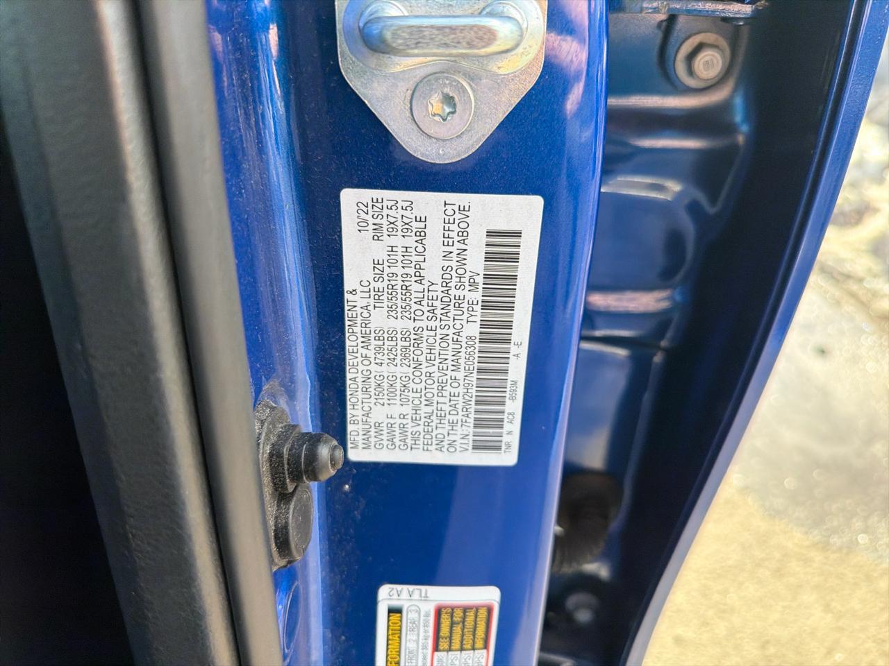 Honda CR-V Touring AWD 2022