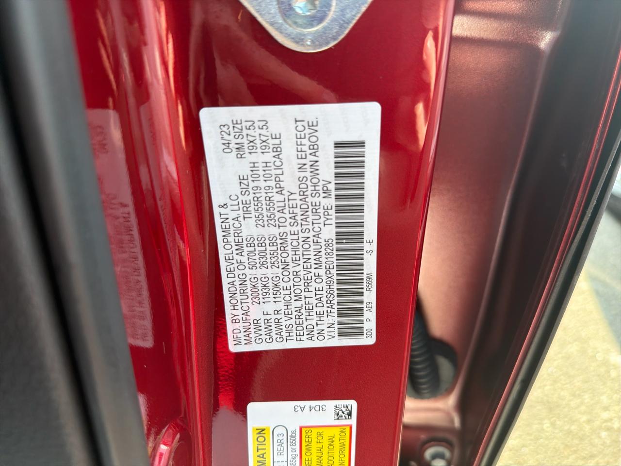 Honda CR-V Hybrid Sport Touring AWD 2023