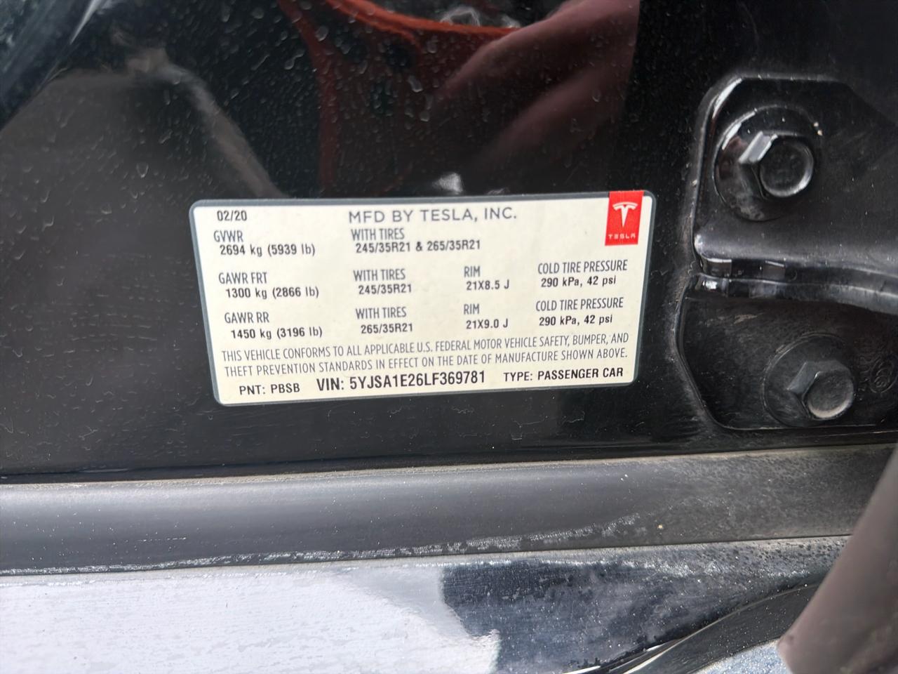 Tesla Model S Long Range Plus AWD 2020