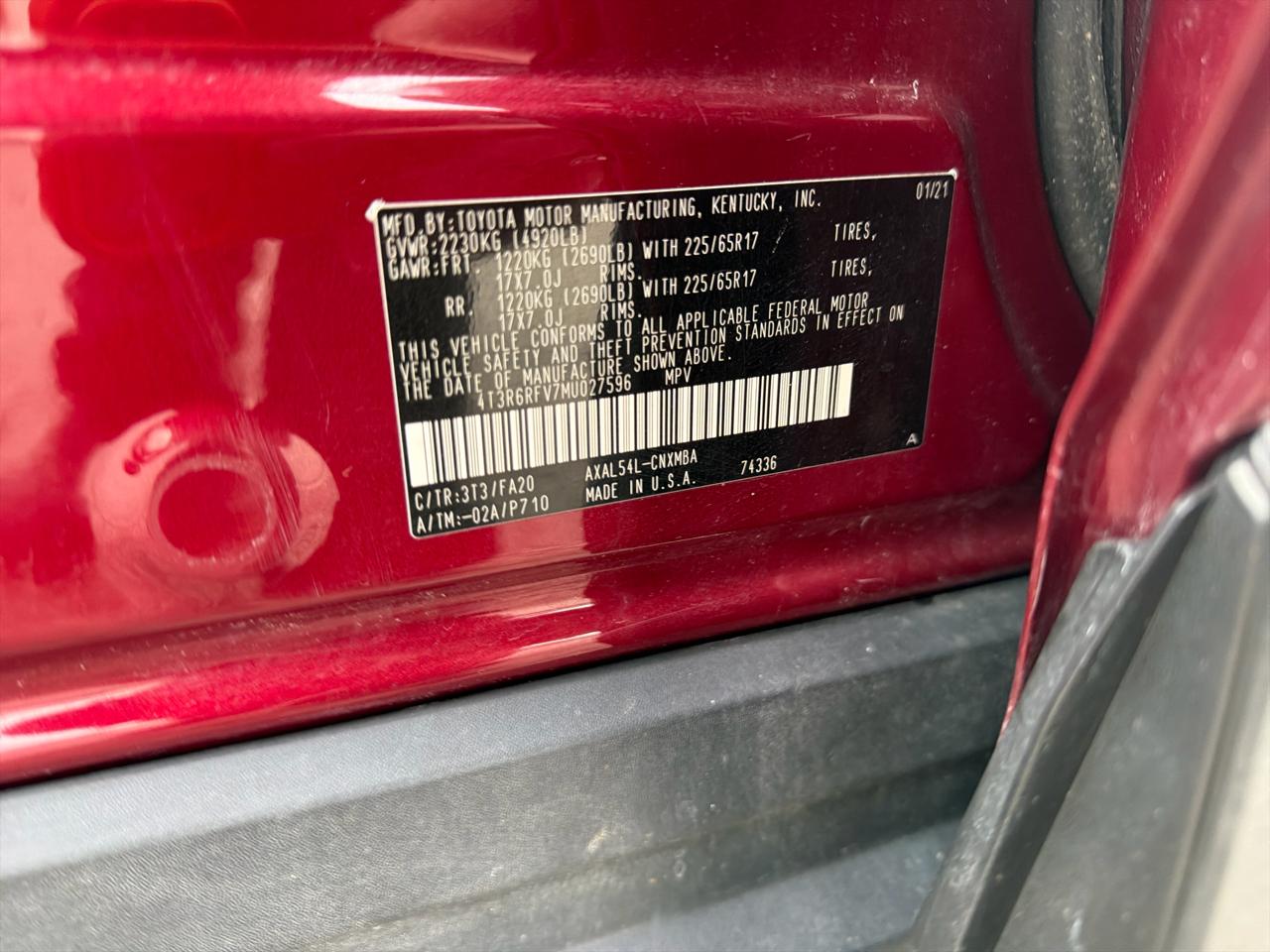 Toyota RAV4 Hybrid XSE AWD (Natl) 2021