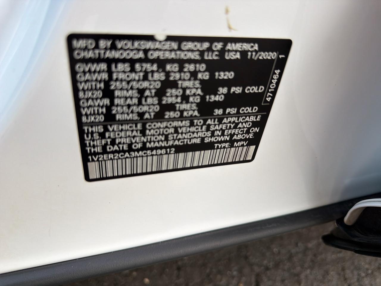 Volkswagen Atlas  2021