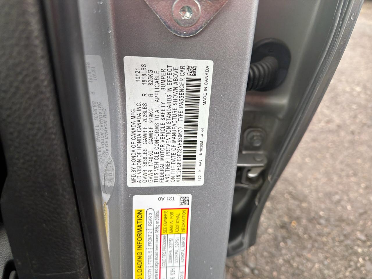 Honda Civic Sedan LX CVT 2022