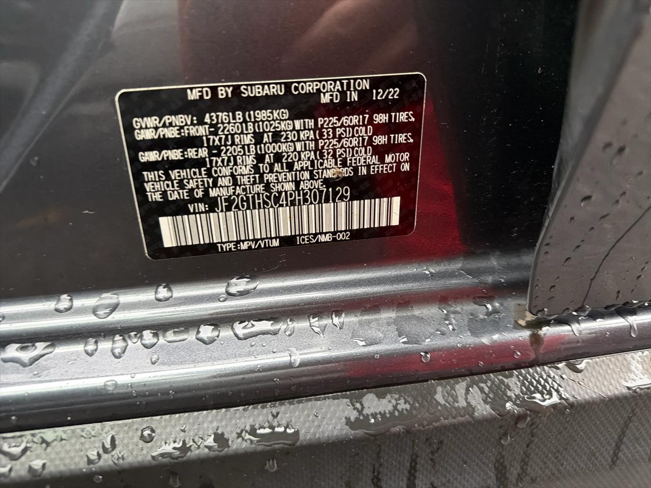 Subaru Crosstrek Sport CVT 2023