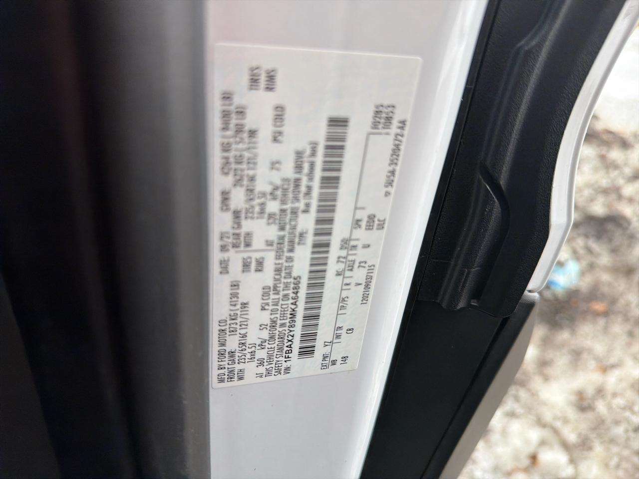 Ford Transit Passenger Wagon T-350 148" Low Roof XLT RWD 2021