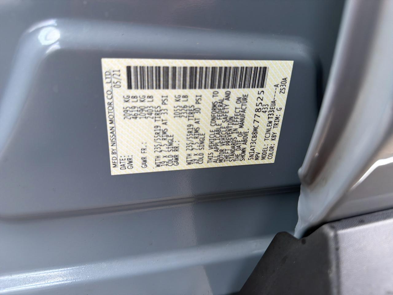 Nissan Rogue AWD SL 2021