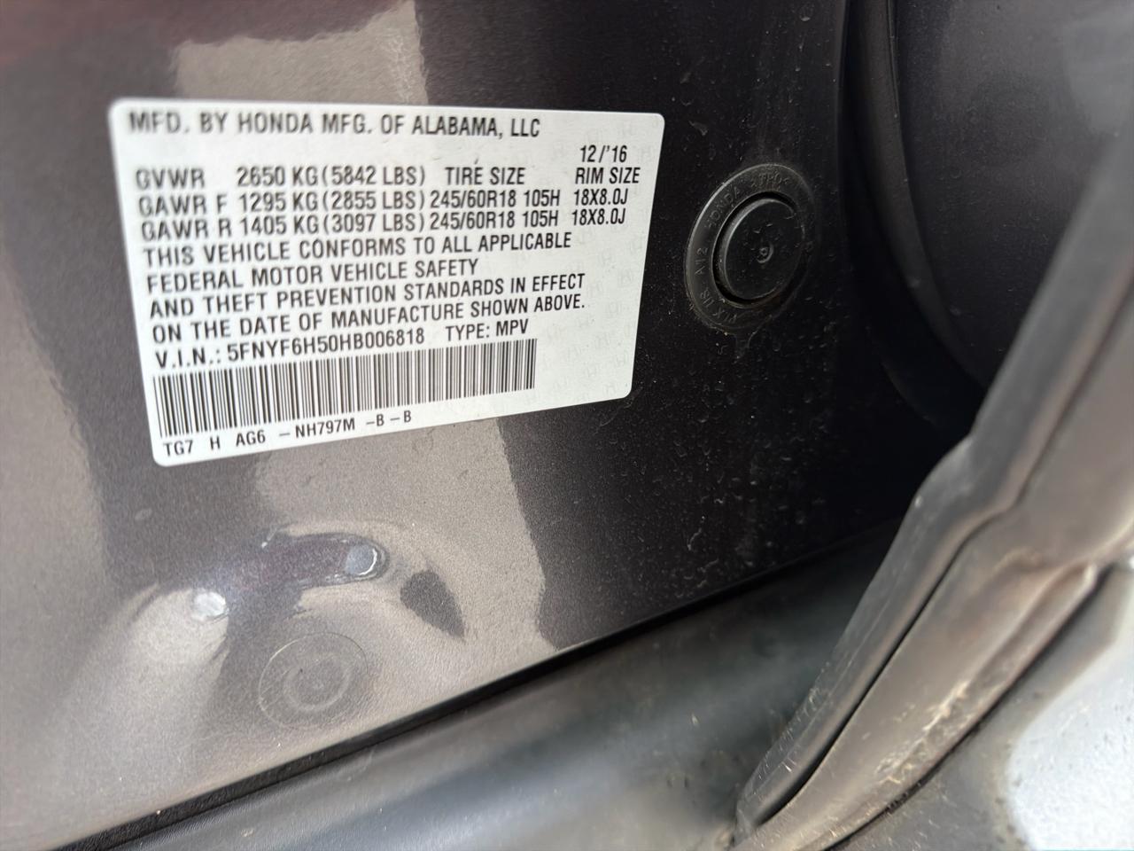 Honda Pilot EX-L AWD 2017