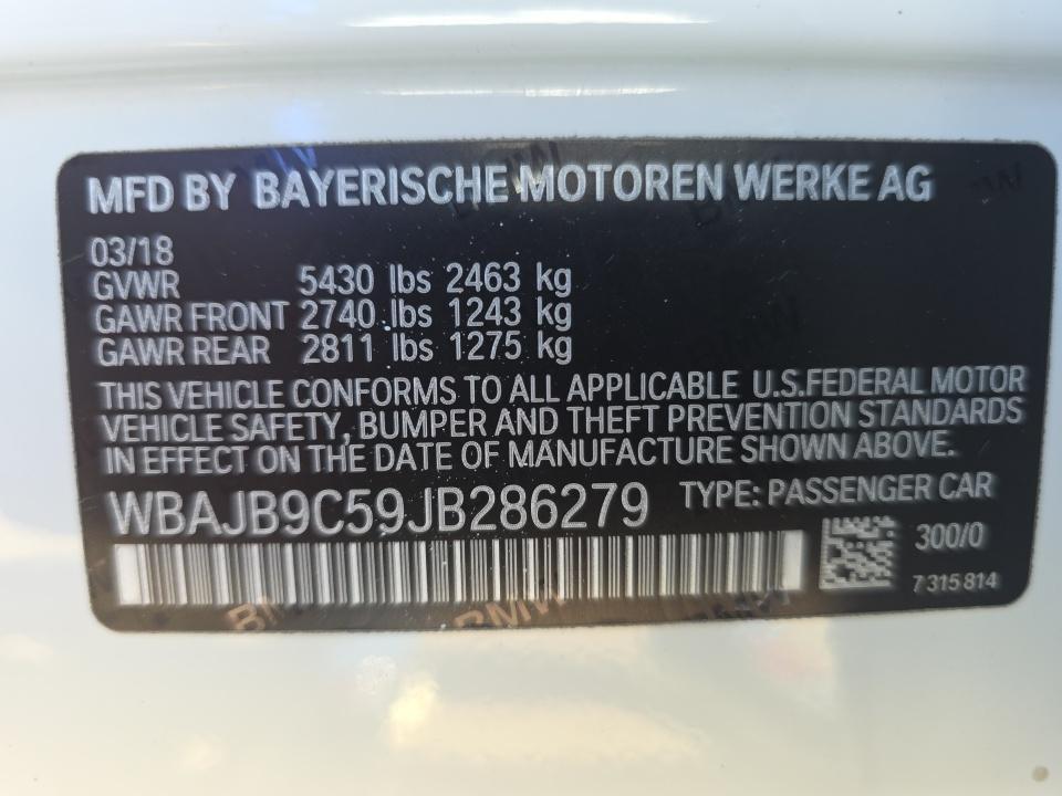 BMW 5 Series M550i xDrive Sedan 2018