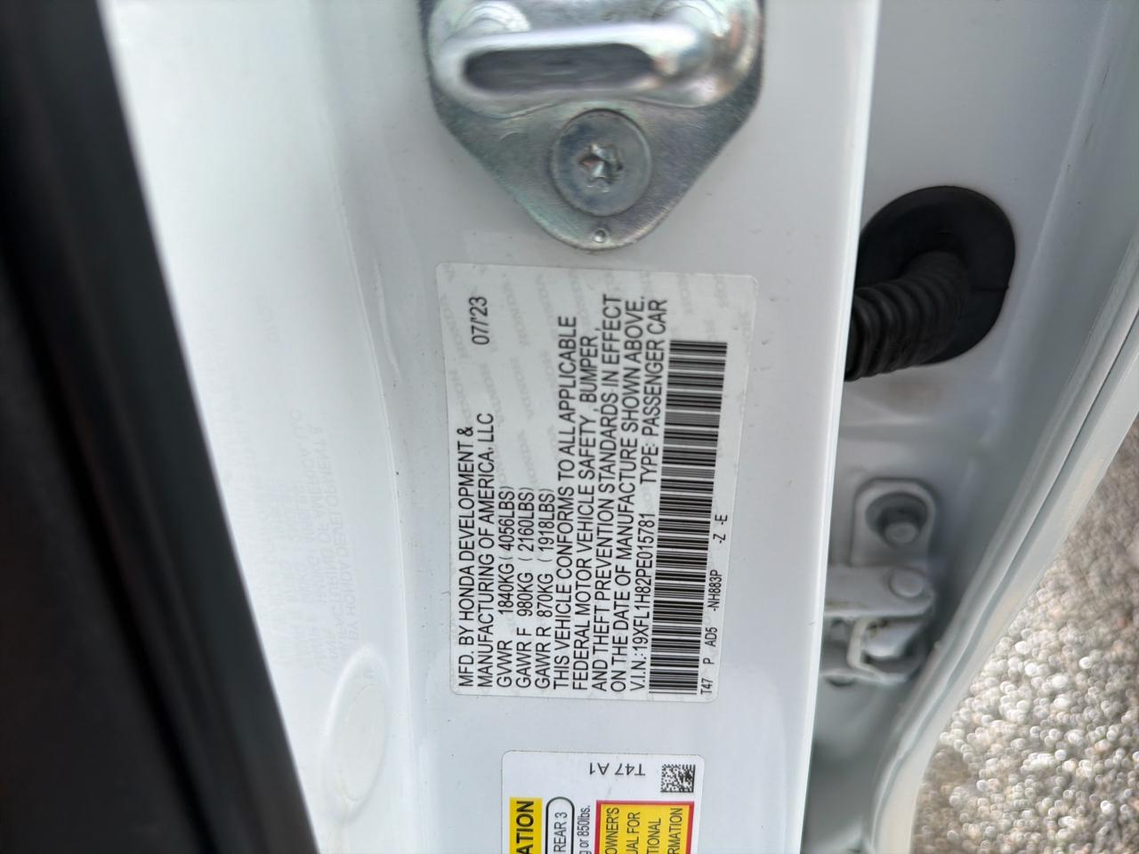 Honda Civic Hatchback Sport Touring CVT 2023