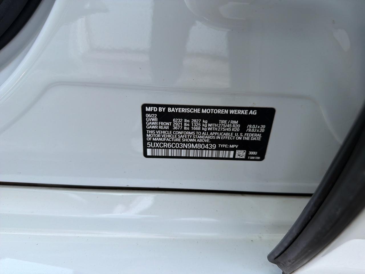 BMW X5 xDrive40i Sports Activity Vehicle 2022