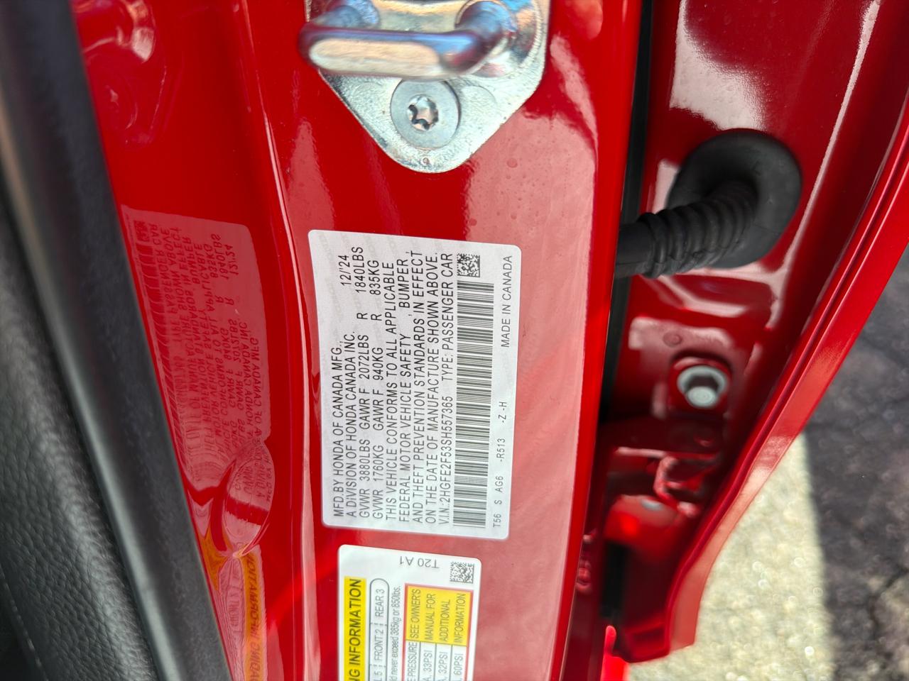 Honda Civic Sedan Sport CVT 2025