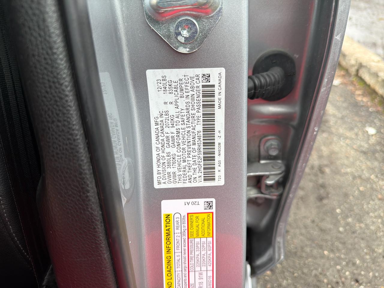 Honda Civic Sedan Sport CVT 2024