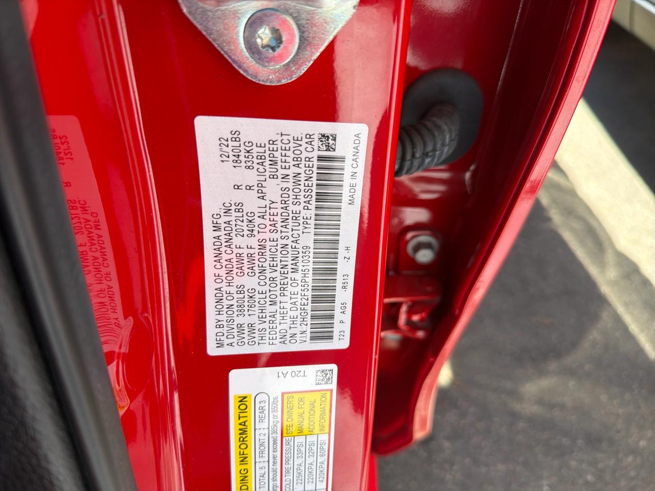 Honda Civic Sedan Sport CVT 2023