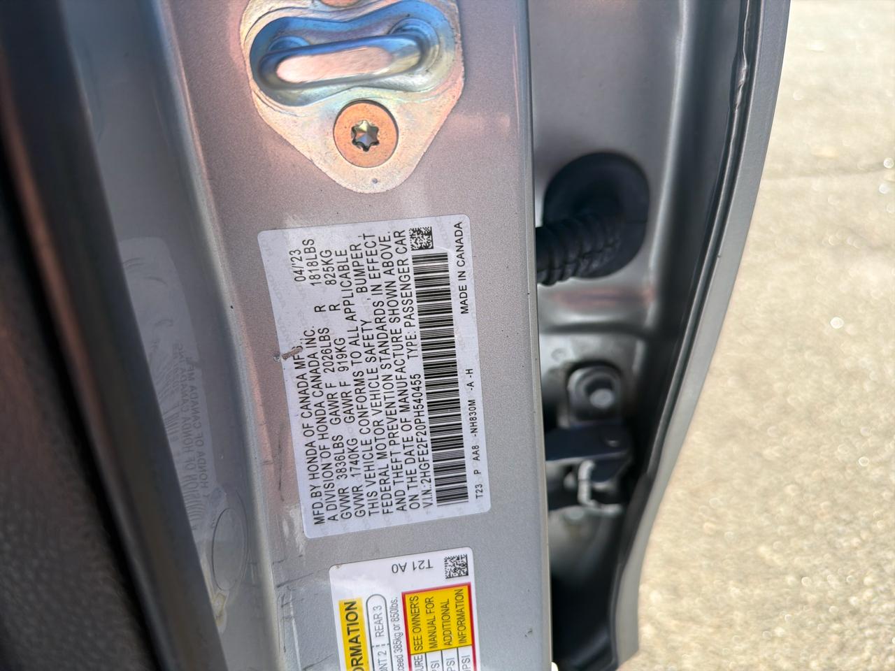 Honda Civic Sedan LX CVT 2023